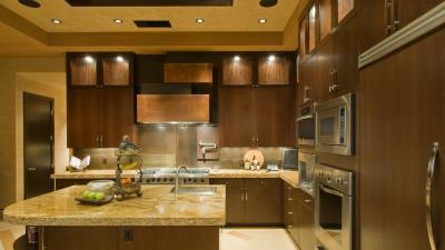 Should kitchen cabinets match trim?